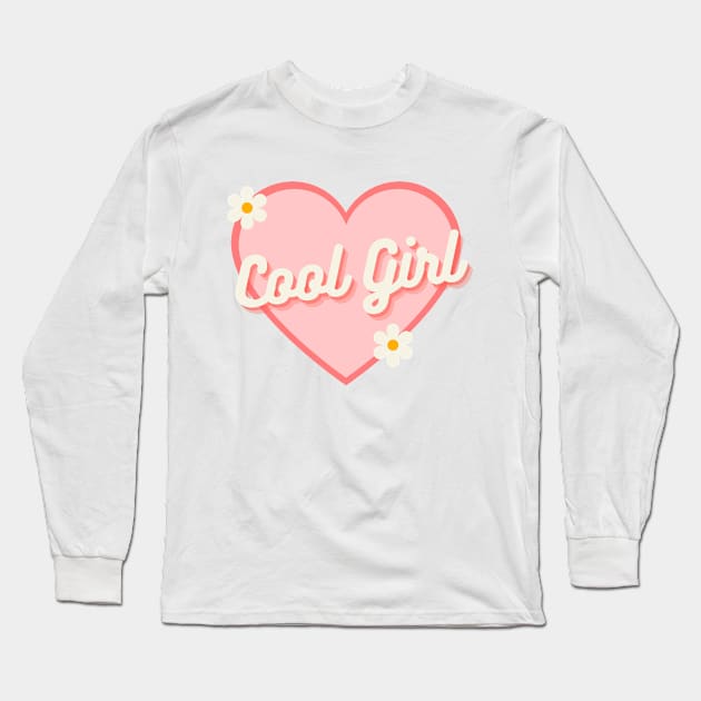 Cool Girl Summer Long Sleeve T-Shirt by ZiaAmelie